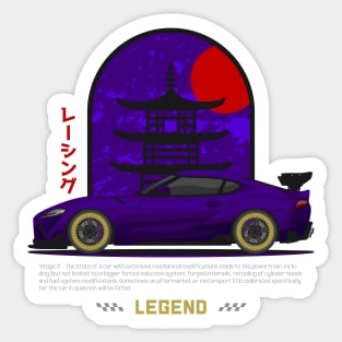 Tuner Purple MK5 A90 JDM Sticker